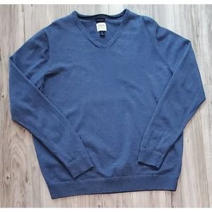 JWN JOHN W NORDSTROM 100% Italian Merino Wool Sweater. Blue. Size XL